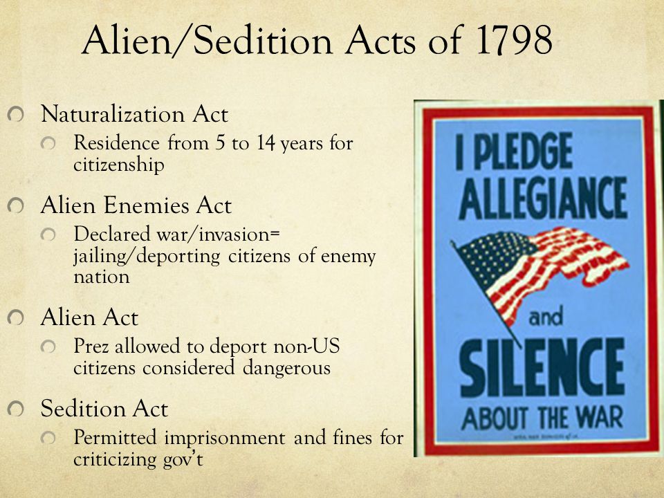 The U.S. Sedition Act